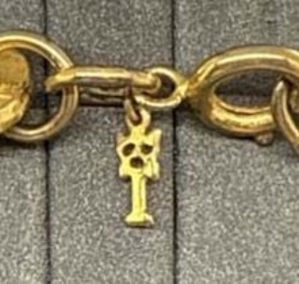 Crown Trifari Gold Tone Chunky Heavy Link Chain Necklace Retro Signed Vtg - Picture 7 of 16